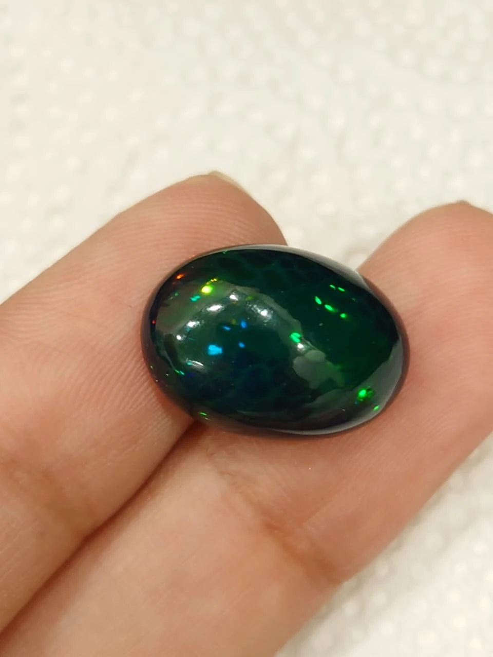 7.5ct Natural Black Opal from Ethiopia — view 3